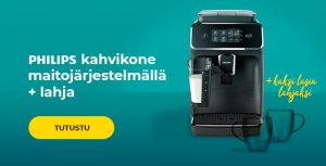Osta Philips kahvikone ja saat lahjan
