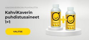 KahviKaverin puhdistusaineet 1+1