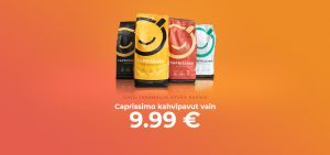Caprissimo kahvipavut vain 9.99€