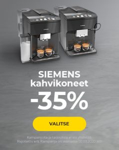 SIEMENS kahvikoneet -35%