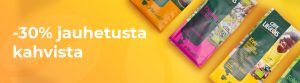 -30% jauhetusta kahvista