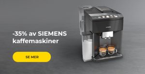 -35% av SIEMENS kaffemaskiner