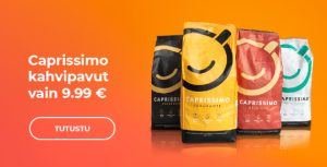 Caprissimo kahvipavut vain 9.99€