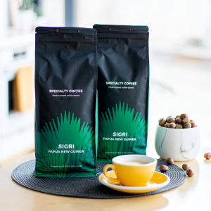 Specialitet kaffebönor Papua New Guinea Sigri
