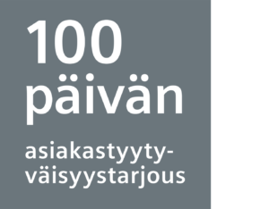100 päivän tyytyväisyystakuu