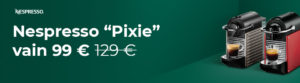 Nespresso "Pixie" kahvikoneet vain 99 €