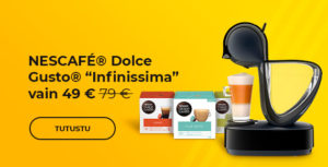 NESCAFÉ® Dolce Gusto® "Infinissima EDG 160.A" kahvikone vain 49 €