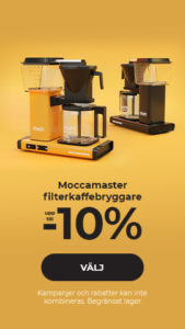 Moccamaster filterkaffebryggare upp till -10%