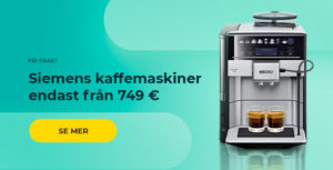 Siemens kaffemaskiner endast från 749€