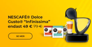 NESCAFÉ® Dolce Gusto® "Infinissima EDG 160.A“ kaffemaskin endast 49