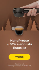 HandPresso + 50% alennusta lisäosille