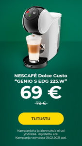Kahvinkeitin NESCAFÉ Dolce Gusto “GENIO S EDG225.W”