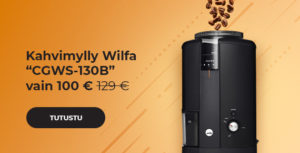 Kahvimylly Wilfa "CGWS-130B" vain 100 €