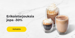 Erikoistarjouksia jopa -30%
