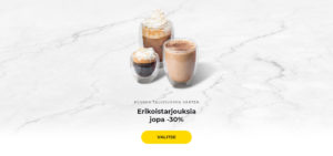 Erikoistarjouksia jopa -30%