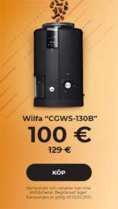 Kaffekvarn Wilfa “CGWS-130B” 100 €
