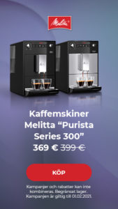 Melitta “Purista Series 300” kaffemaskiner 369 €