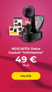 NESCAFÉ® Dolce Gusto® "Infinissima EDG 160.A" kahvikone vain 49 €