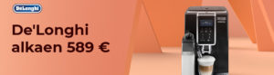 Kahvikoneet De'Longhi alkaen 589 €