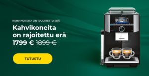 Siemens “TI9573X9RW” kahvikone vain 1799 €