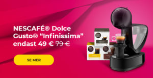 NESCAFÉ® Dolce Gusto® "Infinissima EDG 160.A“ kaffemaskin endast 49 €