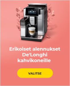 Erikoiset alennukset De'Longhi kahvikoneille
