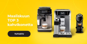 Maaliskuun TOP 3 kahvikonetta