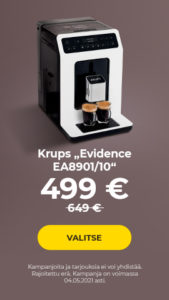 Kahvikone Krups “Evidence EA8901/10” vain 499 €