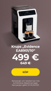 Krups “Evidence EA8901/10” kaffemaskin endast 499 €