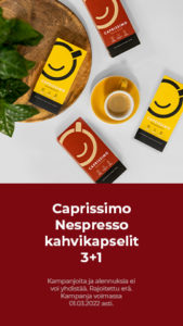 Caprissimo Nespresso capsules 3+1