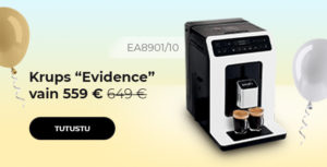 Krups “Evidence EA8901/10” kahvikone vain 559 €