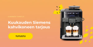 Kuukauden Siemens kahvikoneen tarjous