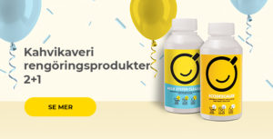 Kahvikaveri rengöringsprodukter 2+1
