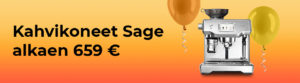 Kahvikoneet Sage alkaen 659 €