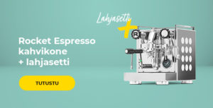 Rocket Espresso kahvikone + lahjasetti