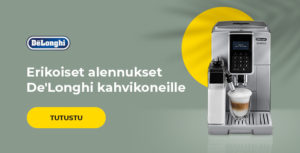Erikoiset alennukset De'Longhi kahvikoneille