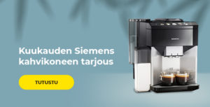 Kuukauden Siemens kahvikoneen tarjous
