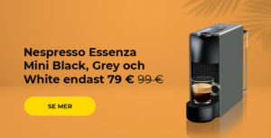 Nespresso Essenza Mini Black, Grey och White endast 79 € 99 €