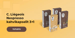 C. Liégeois Nespresso kahvikapselit 3+1