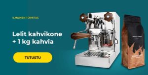 Lelit kahvikone + 1 kg kahvia