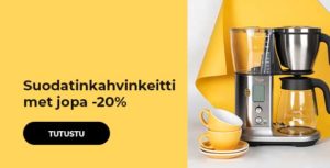 Suodatinkahvinkeittimet jopa -20%