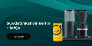 Suodatinkahvinkeitin + lahja