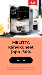 MELITTA kahvikoneet jopa -30%