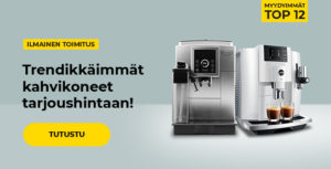 Trendikkäimmät kahvikoneet tarjoushintaan!