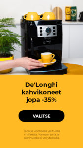 De'Longhi kahvikoneet jopa -35%