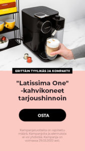 Tarjoushinta "Latissima One" kapselikahvikoneille