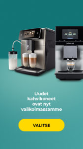 Uudet kahvikoneet ovat nyt valikoimassamme