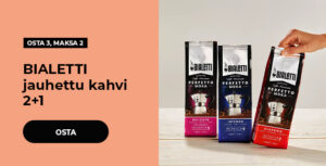 BIALETTI jauhettu kahvi 2+1