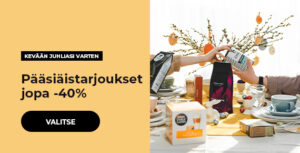 Pääsiäistarjoukset jopa -40%