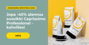 Jopa -40% alennus suosikki Caprissimo Professional -kahvillesi